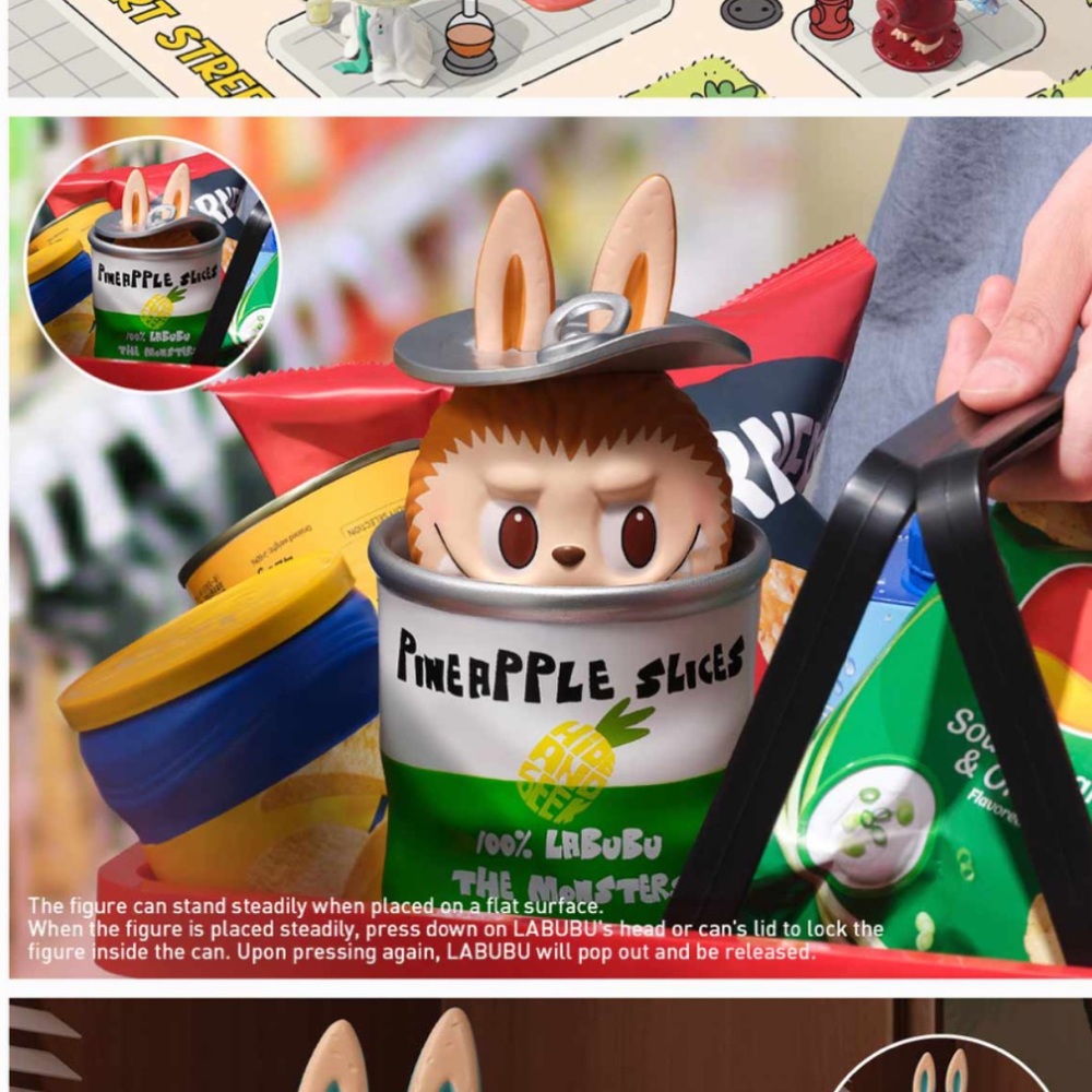 Labubu “Almost Hidden” figurine, NWT Authentic